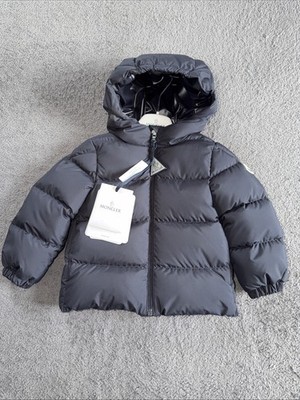 Kleinkinder Moncler gefütterte Jacke Mantel 12-18 Monate marineblau Unisex UVP 345 £ NEU