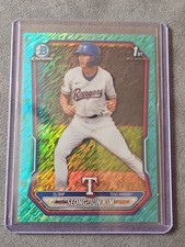 2026 Bowman Chrome Baseball Seong-Jun Kim Aqua Refractor /125 1st Bowman Rangers