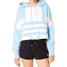 Adidas Original Big Trefoil Cropped Sweatshirt Womens Size XLarge