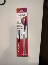 Colgate Keep Max White Toothbrush Medium Starter Kit Metal Handle 2 Heads NEW
