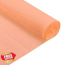 MECCANIXITY Crepe Paper Roll 20" x 6.9ft Champagne Wedding Decor