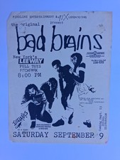 BAD BRAINS vintage OG Punk Flyer Tijuana Mexico BAD BRAINS vintage OG Punk Flyer Tijuana Mexico