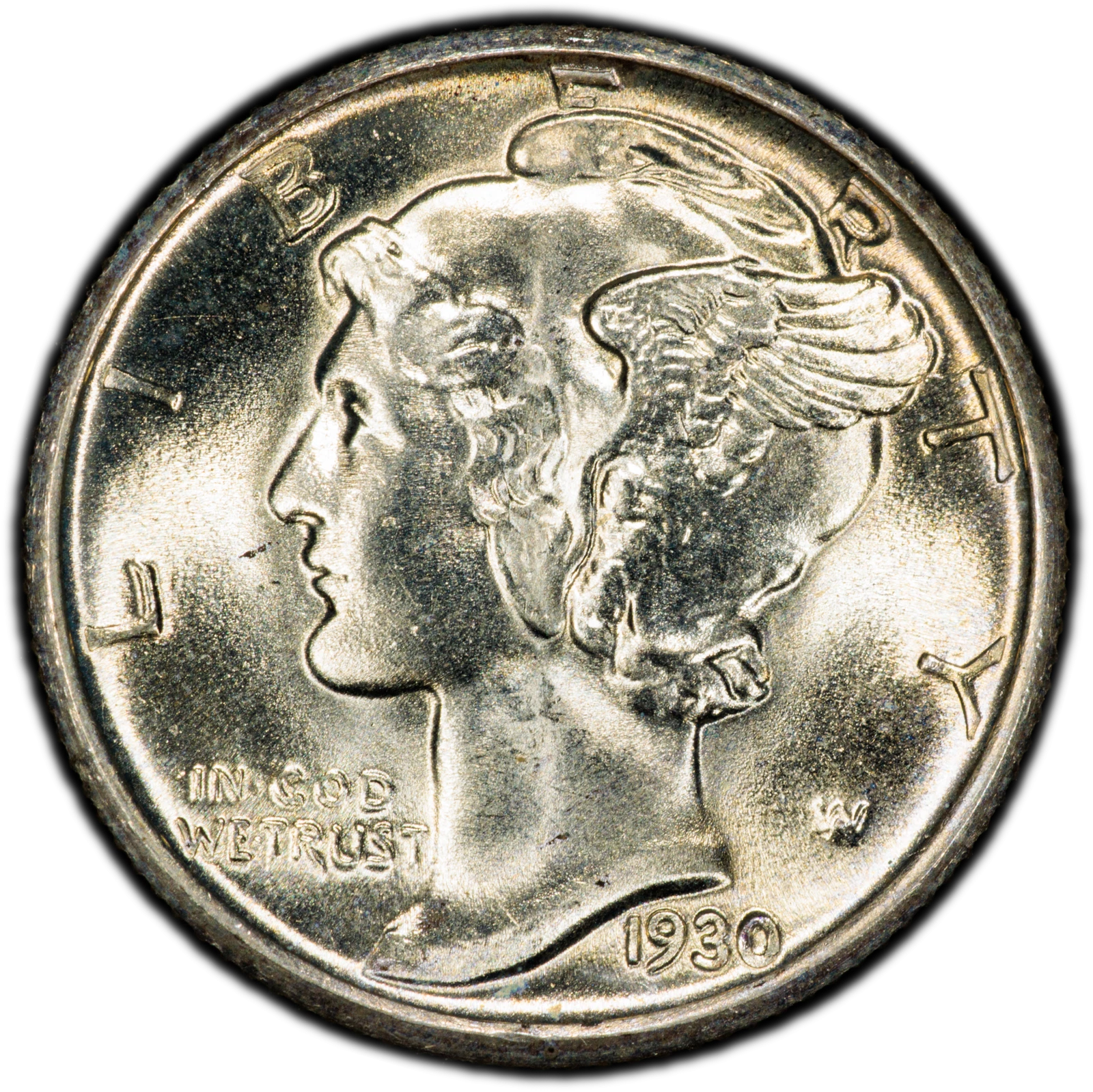 1930 10C Mercury Dime PCGS MS67FB