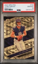 2024 PANINI SPECTRA GOLD 1/1 #121 JJ MCCARTHY 1/1 PSA 10