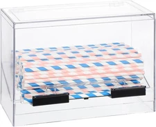 MAGICLULU Self-service Straw Box Holder Transparent 25X17X12CM, As Shown 