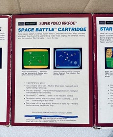 INTELLIVISION LOT OF 3 CIB SEARS TELE-GAMES SPACE BATTLE/SPACE HAWK/STAR STRIKE