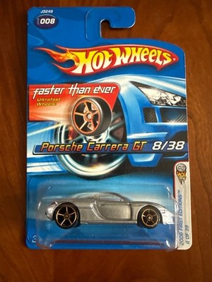 2006 Hot Wheels Faster Than Ever #8 First Editions PORSCHE CARRERA GT Silver FTE