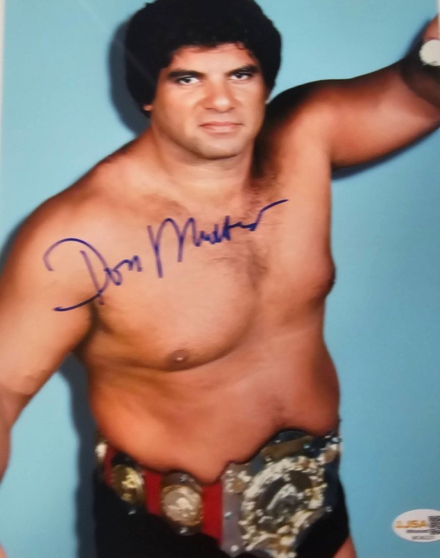 Don Muraco Signed 8 x 10 Color Photo Wrestling JSA Auto COA