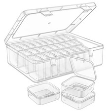 Bead Organizer Box, 90Pcs Small Bead Organizers and Storage Plastic Cases Min...