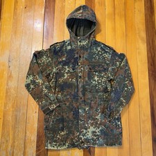 Vintage German Flecktarn Parka Shell Jacket (measurements in desc.)