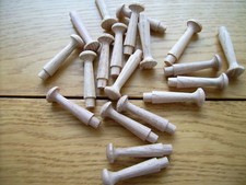 10x  Hardwood OAK shaker pegs, MEDIUM, coat pegs, mug 
