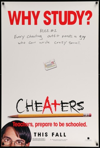 CHEATERS - 27"x40" Original Movie Poster One Sheet aka CHEATS Matthew Lawrence