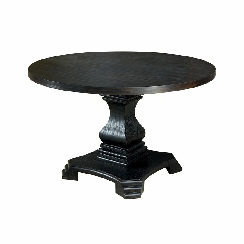 48 inch round black dining table deals