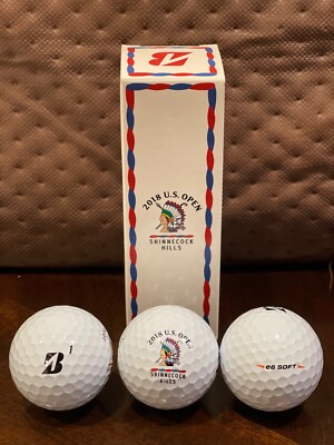 US open 2018 Shinnecock Hills Collector Golf 3Ball Sleeve Bridgestone New In Box