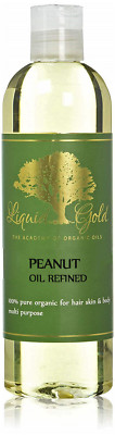 12 oz PEANUT OIL REFINED ORGANIC CARRIER COLD PRESSED 100% PURE FRESH NATURAL