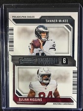 2023 Panini Contenders - Round Numbers #24 Tanner McKee, Elijah Higgins (RC)