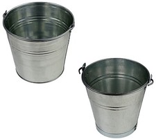 Eimer Zinkeimer Blecheimer verzinkt Wassereimer Dekoeimer 5-12 Liter Metalleimer