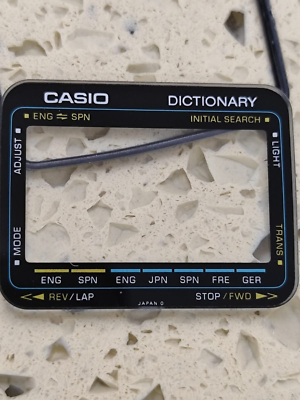 CASIO TE-2500 Dictionary CRYSTAL-DIAL -GLASS FOR CASIO mod 178 NOS