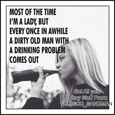 Fridge Fun Refrigerator Magnet "DIRTY OLD MAN WITH A DRINKING PROBLEM