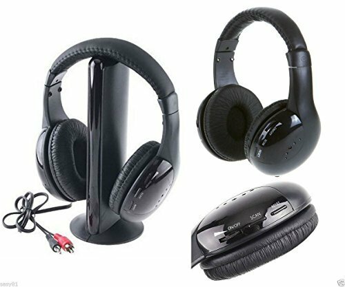 Cuffie Stereo Wireless 5 IN 1 Senza Fili WIFI Cuffia per Pc Tv Mp4 bluetooth