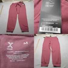 Xersion Jogger Pants Mens Medium Crushed Berry Quick-Dri Brushed Interior NEW