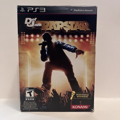 Def Jam Rapstar Bundle PS3 (Playstation 3, 2010) Complete BRAND NEW SEALED 