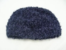 Blue Hand Knitted - Child Size - Stocking Cap Beanie Hat