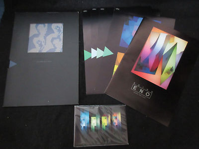 Brian Eno Michael Brook Sound Light Japan Art Exhibition Program Book w Postcard
