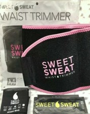 Sweet Sweat Waist Trimmer Small Black  Pink Men  Women