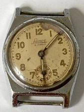 VINTAGE Swiss Art Deco Tank watch LANCO MILITARY WWII Langendorf 1022 from 1945