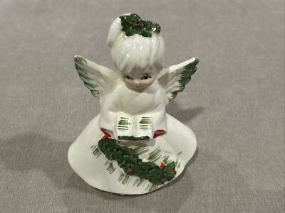 Vintage Darling Lefton Porcelain Christmas Angel Figurine Vintage Darling Lefton Porcelain Christmas Angel Figurine