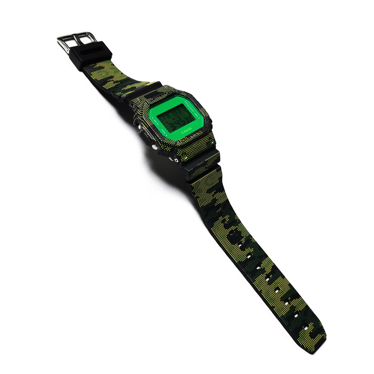 G-Shock DW-5600 Custom Designed Laser Dotted Camo Green G-Shock DW-5600 Custom Designed Laser Dotted Camo Green