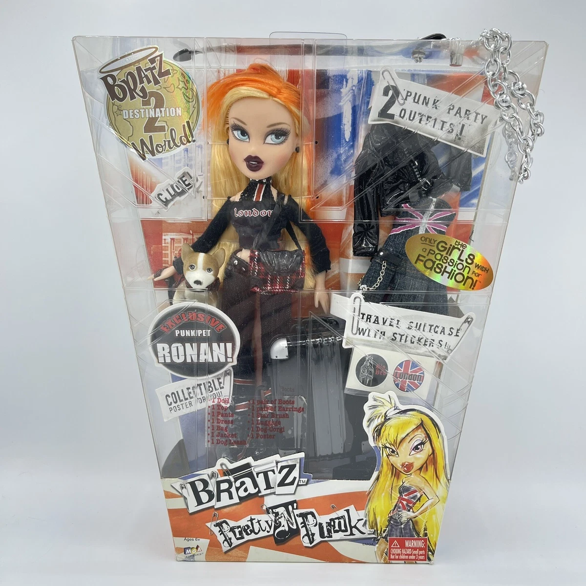 Pretty N Punk Bratz Cloe Doll 2005 Original New In Box Destination 2 World NIB