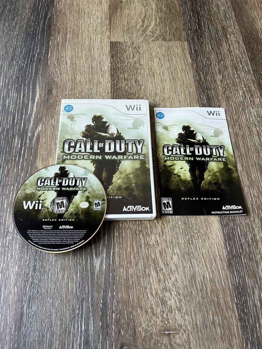 Call of Duty Modern Warfare Reflex Edition Nintendo Wii Complete