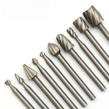10 X Hochgeschwindigkeit Stahl Drehbar Bohrer Holzschnitzerei Elektrisch