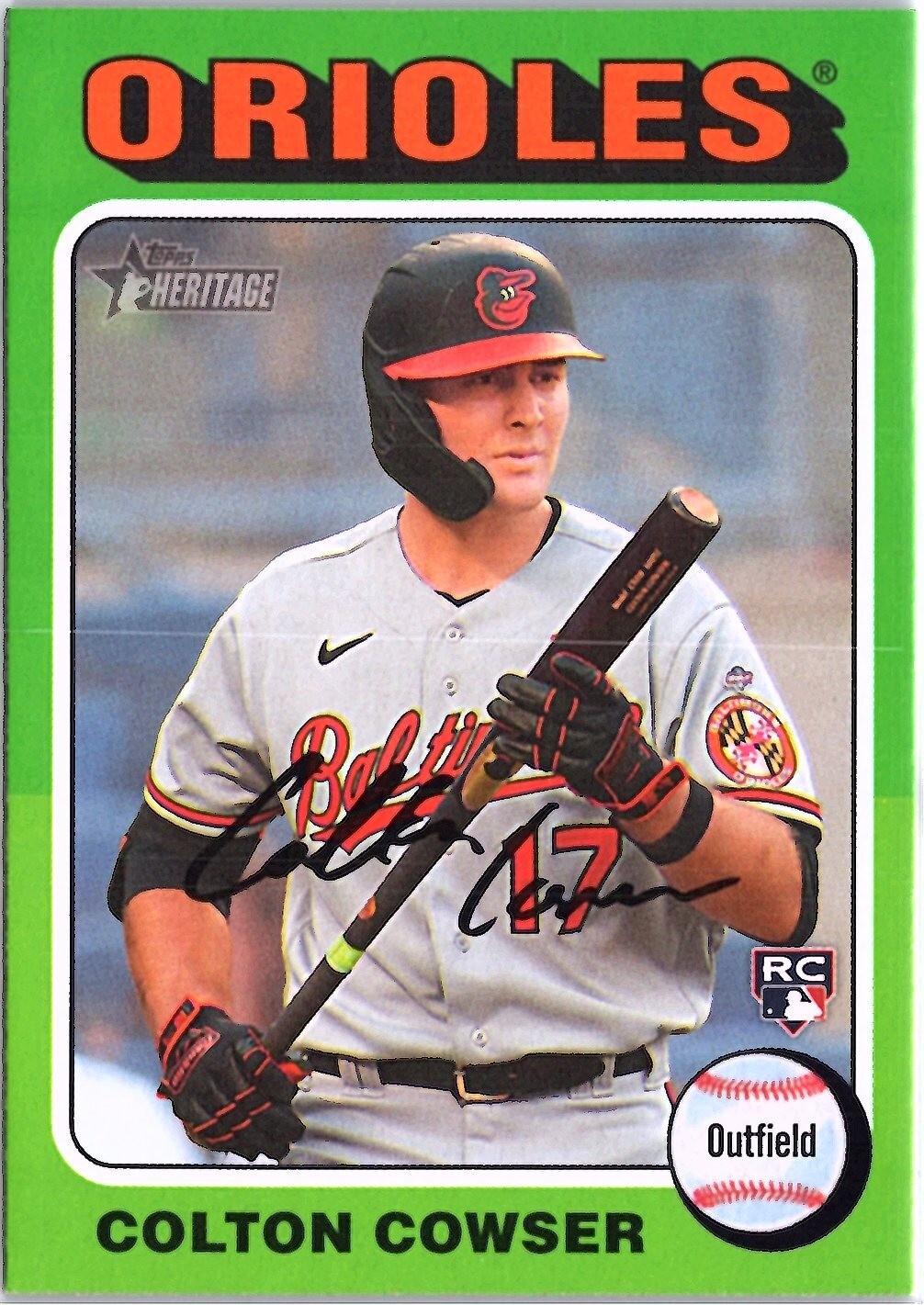 2024 Topps Heritage #388 Colton Cowser (RC)