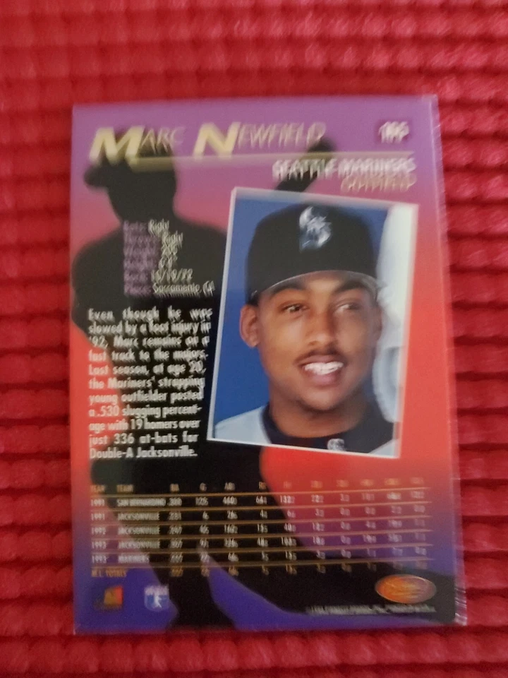 1994 Sportflics #165 Marc Newfield - Image 2 of 4