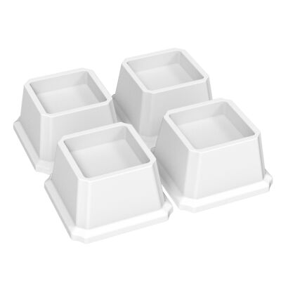Bed Risers 2 Inch Heavy Duty Bed Furniture Elevators 1500 lbs Lifts Up Riser ...