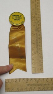 1959 - JEFFERSON COUNTY FAIR RODEO & HORSE SHOW - JUDGE - BADGE w/ Ribbon #1781