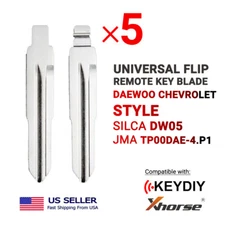 5x Flip Remote Key Blades Xhorse and Keydiy Daewoo Chevrolet Type DW05 