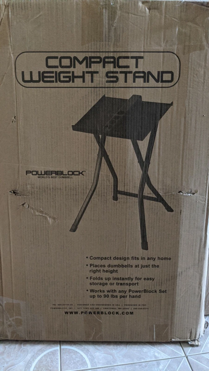 POWERBLOCK 6000014000 Large Compact Weight EXP Stand Black