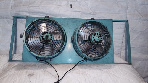 Vintage Eskimo Model 1012A Turquoise DOUBLE FAN WORKS RARE FIND - 第 13/16 張圖片