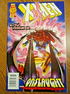 X-Men Volume 2 #53 Rare Newsstand Clé VF 1st Onslaught Jean Gris Étui Marvel Mcu - Photo 1/2