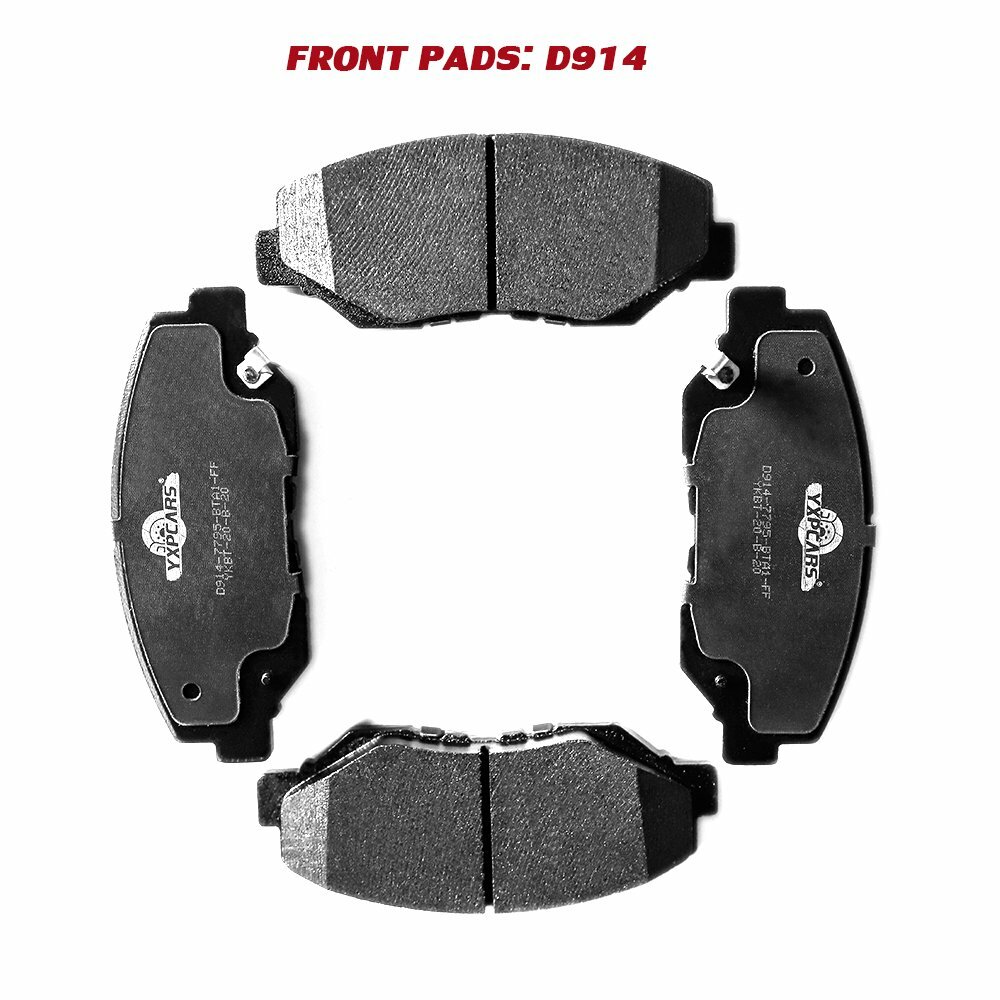 Front and Rear Ceramic Brake Pads Set For 20032006 2007 HONDA ACCORD