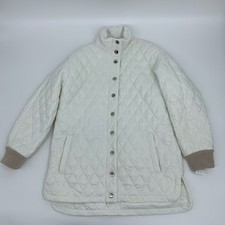 New Tibi Womens Quilted Jacket Soft Sz Xs White Polyamide Q22