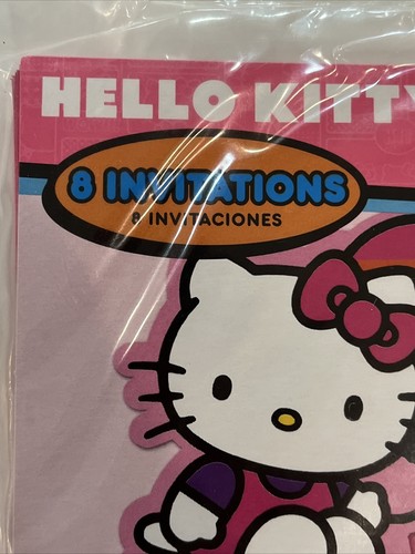Hello Kitty Invitations & Thank You Postcards With Envelopes and Seals 16 New - Picture 5 of 9