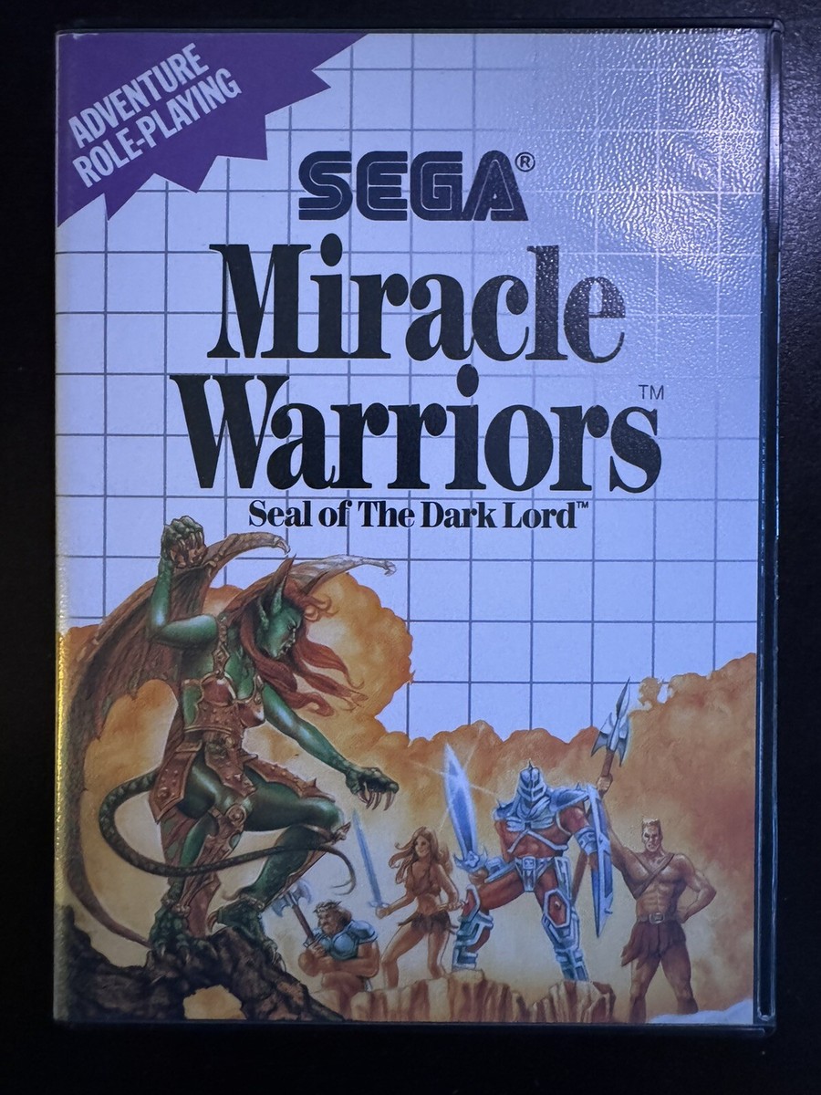 Manuel Seul Du Jeu Miracle Warriors Pour SEGA Master System – Édition 1988, Région US/Canada – Très Bon état
