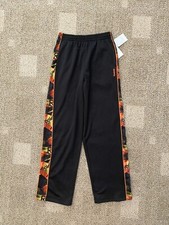 Reebok Athletic Pants Black Orange Playwarm QXH53238 Youth Boys Size XL