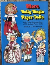Vintage MORE DOLLY DINGLE PAPER DOLLS 1979 Book Grace G Drayton Uncut