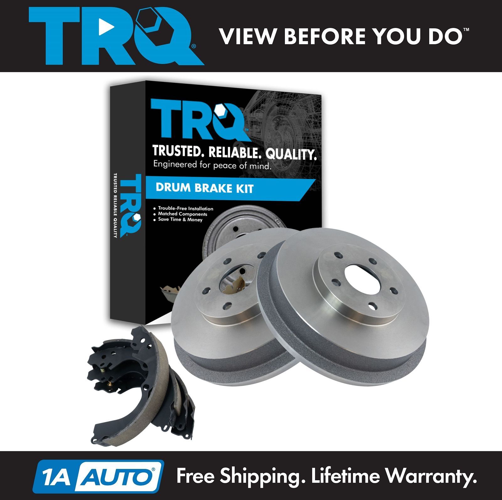 TRQ Brake Drum & Shoe ABS Rear Set Kit for Subaru Forester Impreza eBay